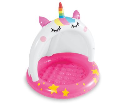 Детски надуваем басейн със сенник INTEX Unicorn