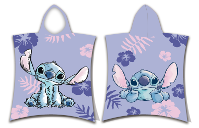 Пончо/ Хавлия, Lilo & Stitch, Памук Тери, 50/115 см
