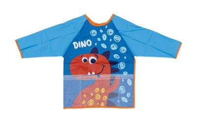 Престилка за рисуване с ръкави и джоб с Динозавър / Dino
