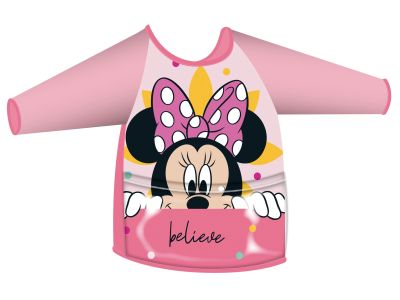 Престилка за рисуване с ръкави и джоб Minnie Mouse