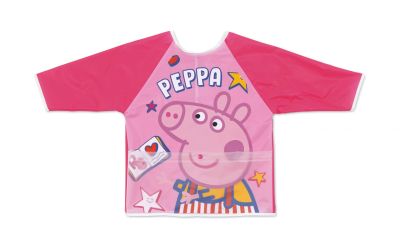 Престилка за рисуване с ръкави и джоб Peppa Pig