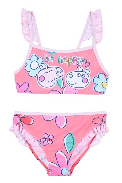 Бански Peppa Pig от 2 части – 82% Полиестер и 12% Еластан, Лицензиран продукт