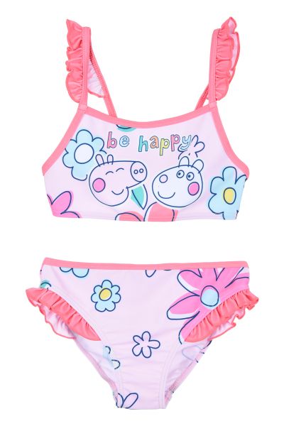 Бански Peppa Pig от 2 части – 82% Полиестер и 12% Еластан, Лицензиран продукт