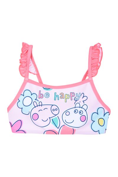 Бански Peppa Pig от 2 части – 82% Полиестер и 12% Еластан, Лицензиран продукт