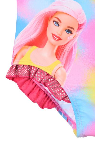 Бански Barbie – 82% Полиестер и 12% Еластан, Лицензиран продукт, с принт на Барби и нейните приятелки