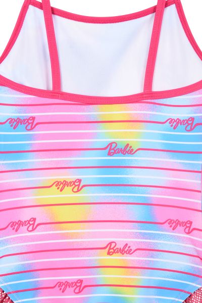 Бански Barbie – 82% Полиестер и 12% Еластан, Лицензиран продукт, с принт на Барби и нейните приятелки