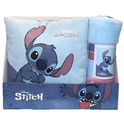 Поларено одеяло + комплект възглавница Disney Stitch