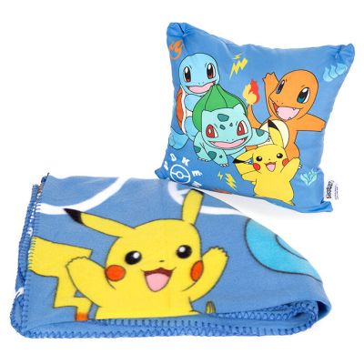 Комплект одеяло и възглавница Pokemon Kanto Starters