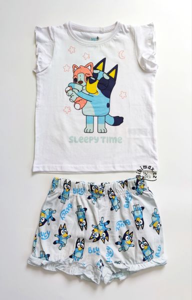 Детска пижама за момиче – бяла, 100% памук, лицензиран дизайн