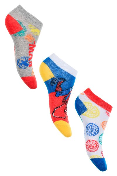  Детски къси чорапи за момче – Spiderman (3 чифта)