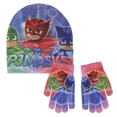 КОМПЛЕКТ РЪКАВИЦИ И ШАПКА  PJ MASKS