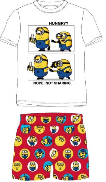Лятна детска пижама Minions от две части – 100% памук