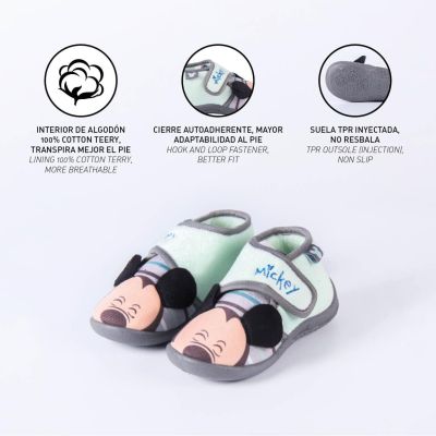 MICKEY MOUSE ЗАТВОРЕНИ ДОМАШНИ ПАНТОФКИ С ГУМЕНА ПОДМЕТКА