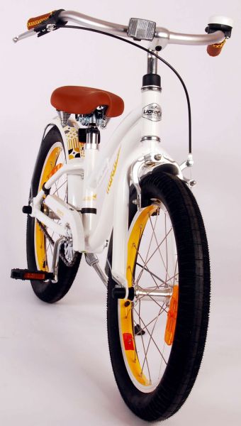 Детски велосипед, Volare, Miracle Cruiser 18 инча, За момичета, Бял, Prime Collection