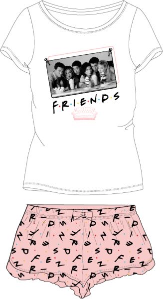 Дамска пижама Friends – 100% памук | Официален лицензиран продукт