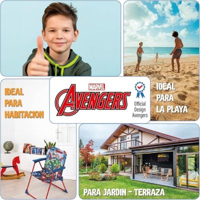 Сгъваем стол с подлакътници , Avengers,  (38 x 32 x 53 см)