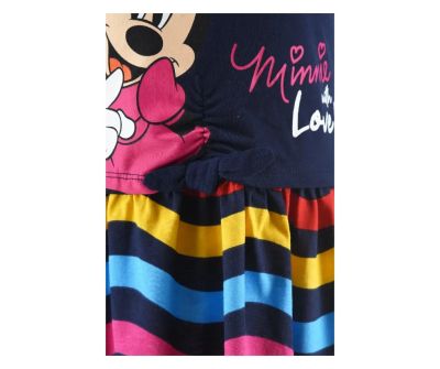 Детска рокля Disney Minnie Mouse 8 години, тъмносиня, 128 см