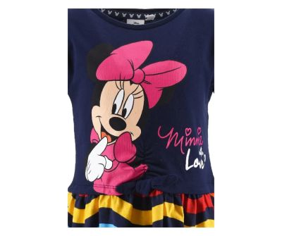 Детска рокля Disney Minnie Mouse 8 години, тъмносиня, 128 см