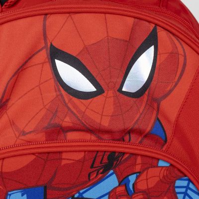 Ученическа раница Spider-Man, 2 ципа, 42 х 32 х 15 см, Червен/Син
