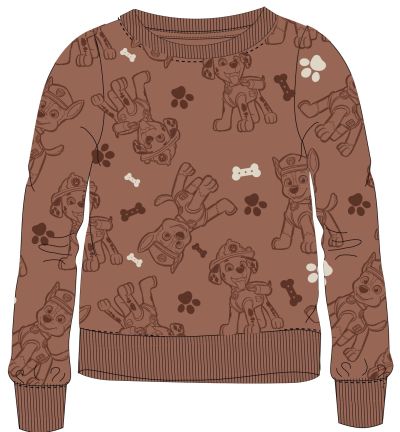 Момчешки Суитшърт PAW Patrol – Кафяв, 100% Памук