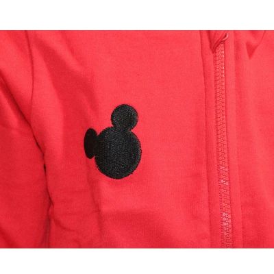Суичър за Disney Момче Mickey Mouse – Червен, с Качулка и Цип