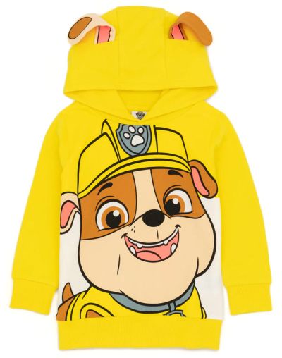 Детски Суичър Paw Patrol– Жълт с Качулка, 100% Памук - Unisex