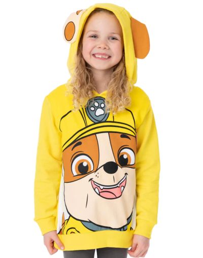 Детски Суичър Paw Patrol– Жълт с Качулка, 100% Памук - Unisex