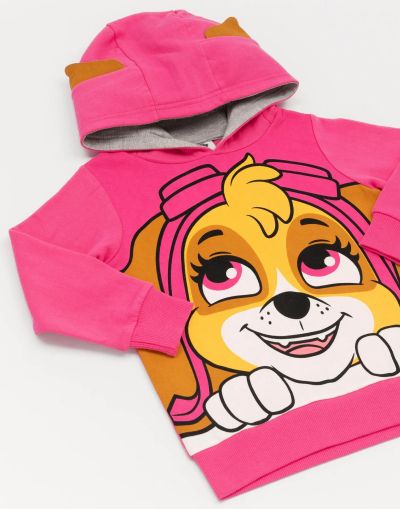 Детски Суичър Paw Patrol – Розов, с Качулка, 100% Памук