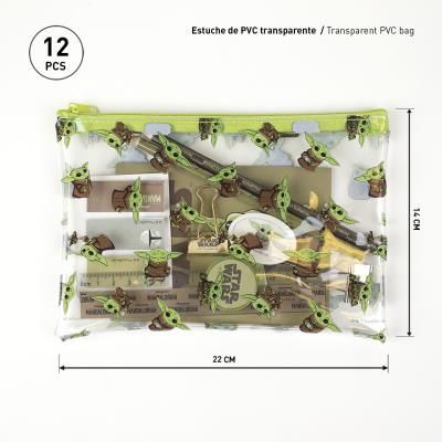 Комплект училищни канцеларски материали Disney Star Wars с 1 прозрачна торбичка