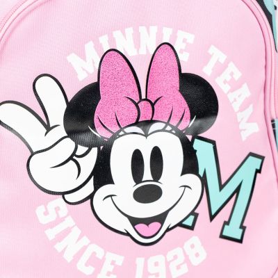 Ученическа раница Minnie Mouse, 2 ципа, 42 х 32 х 15 см, Розов
