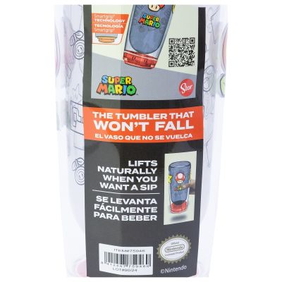 Чаша DROP SAFE с двойни стени PS 705 мл, SUPER MARIO POWER