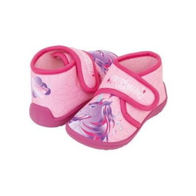 UNICORN/ЕДНОРОГ ЗАТВОРЕНИ ДОМАШНИ ПАНТОФКИ С ГУМЕНА ПОДМЕТКА