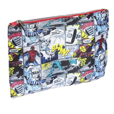 Детска прозрачна раница Cerdá Marvel  – червена, с вътрешен джоб и щампа